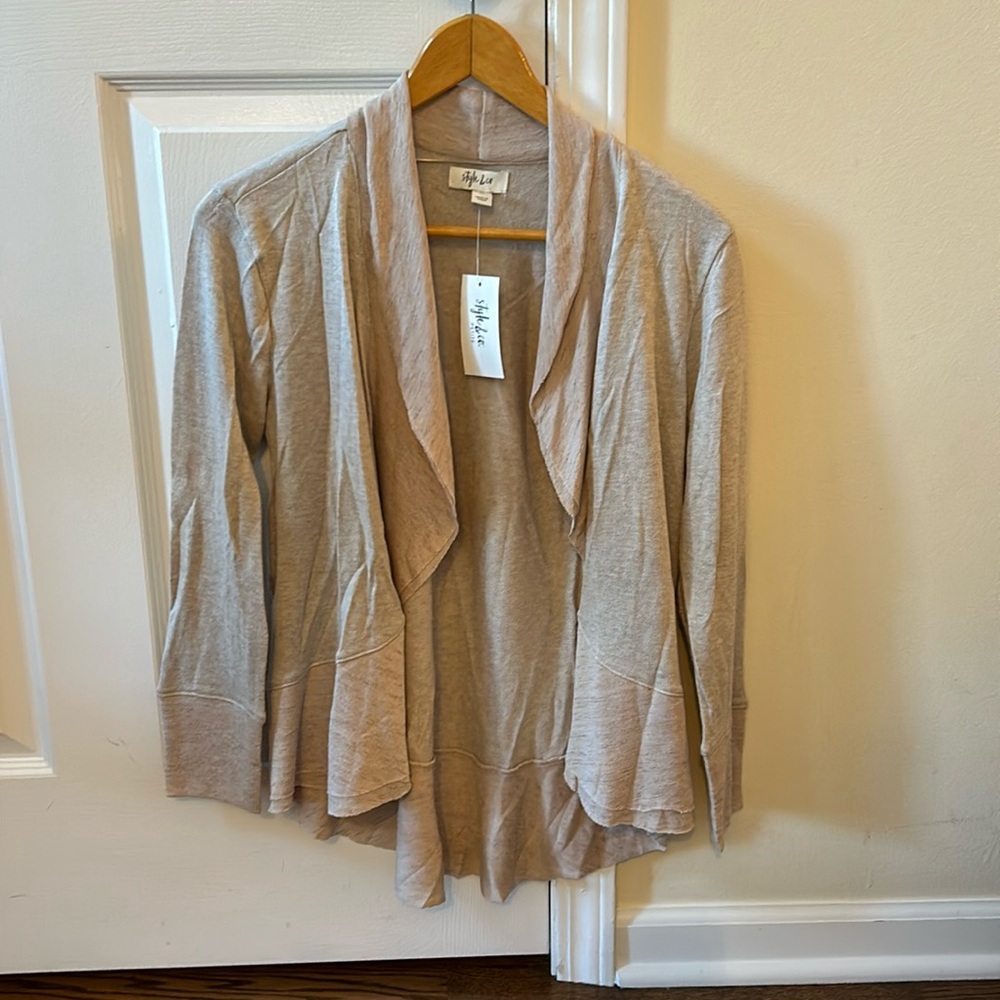 Style & Co drape neck cardigan